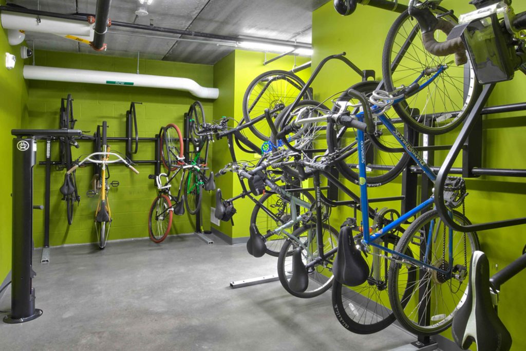 MODI Apartments Bike Storage in Downtown Minneapolis Minnesota